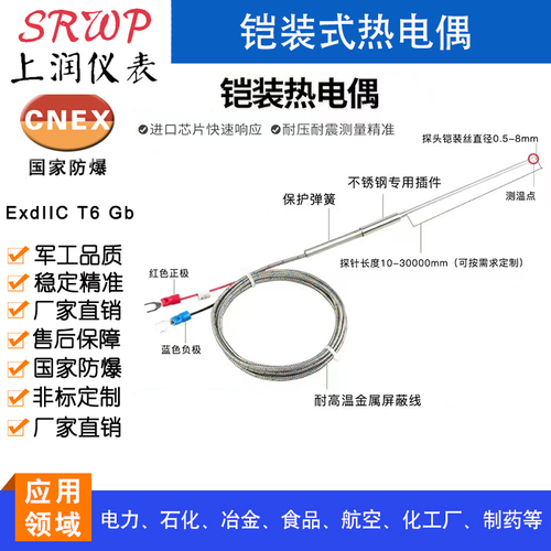 鎧裝熱電偶 上潤精密儀器